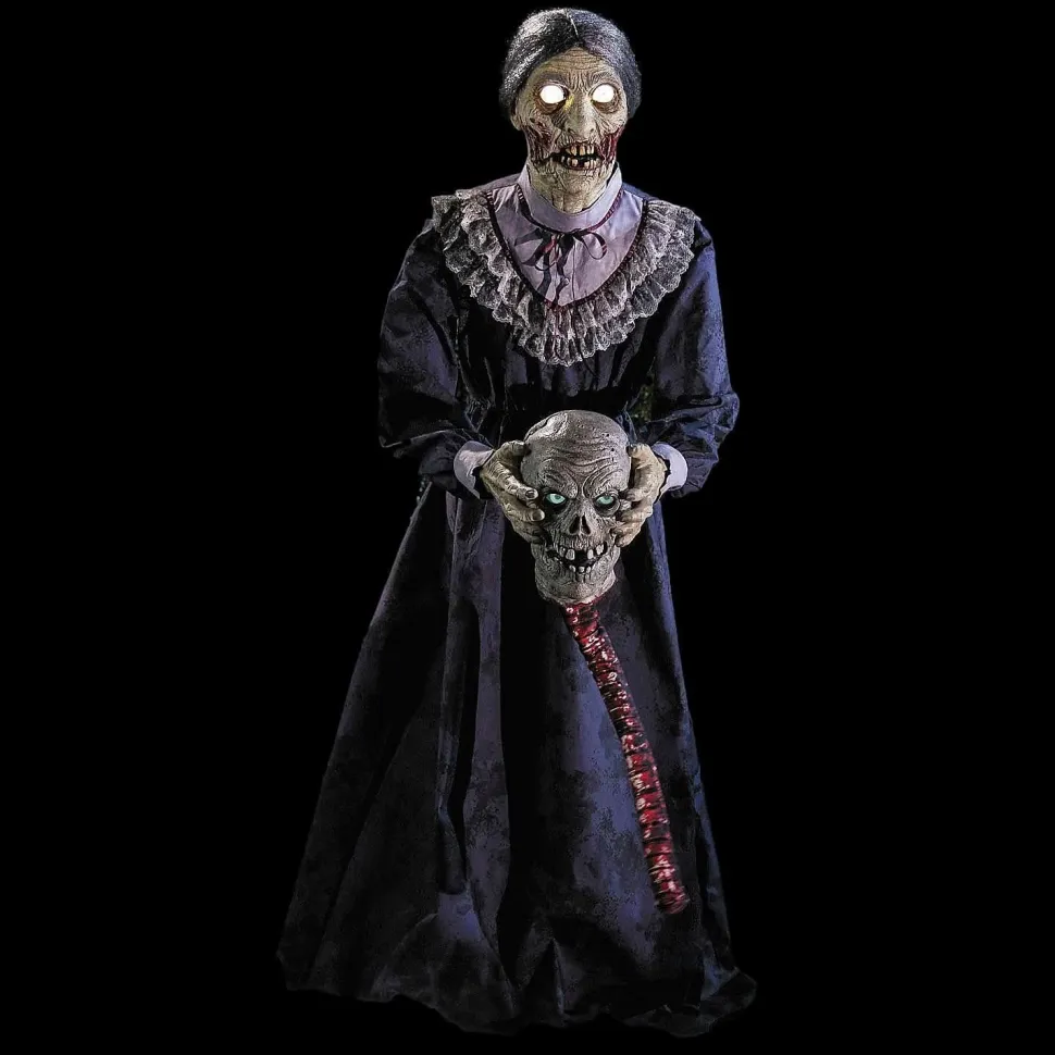 Light-Up Skeleton Zombie Couple Halloween Animatronic Decoration