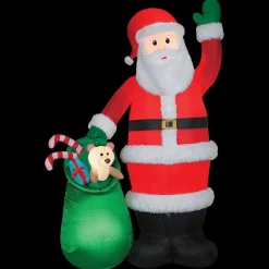 Luxe Santa with Toy Bag 107" Inflatable Christmas Outdoor Yard Decor