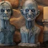 Madam and Master Macy Ghostly Manor Busts HD Exclusive Spooky Halloween Decoration