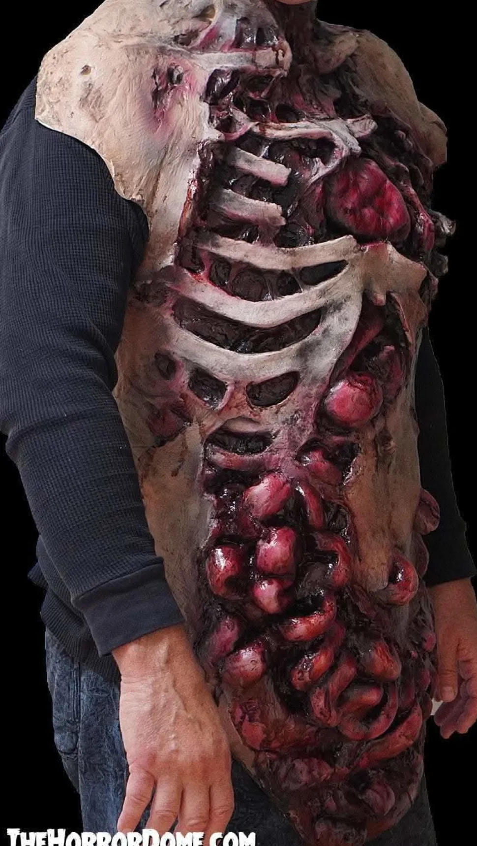 Movie Quality Gutted Zombie Chest" Halloween Costume Accessory