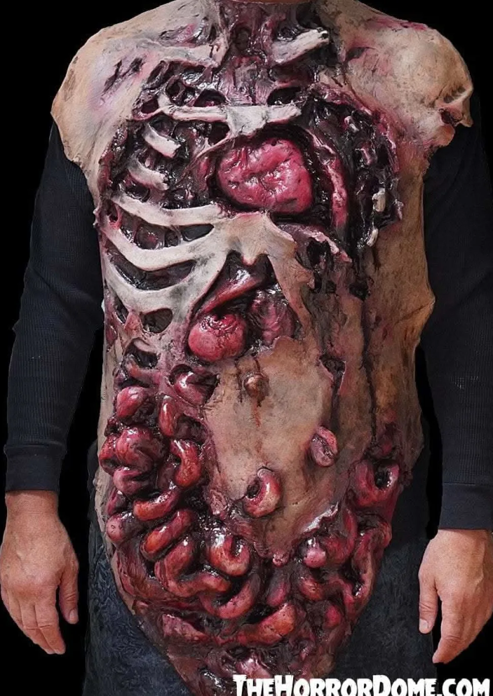 Movie Quality Gutted Zombie Chest" Halloween Costume Accessory