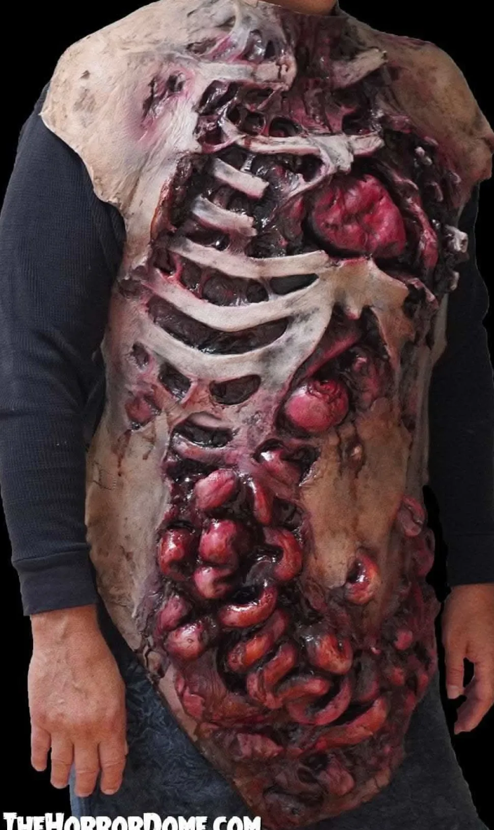 Movie Quality Gutted Zombie Chest" Halloween Costume Accessory