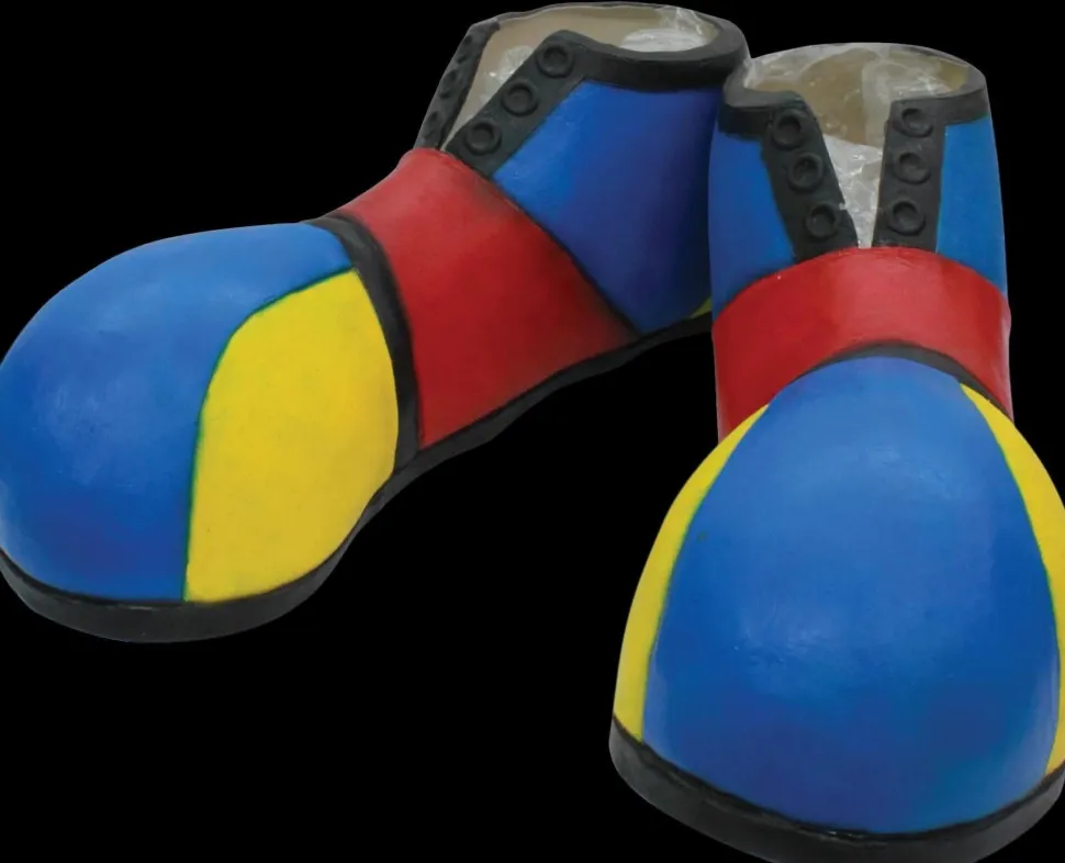 Multi-Color Clown Shoes - Latex Halloween Costume Accessory