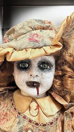 New Creepy Kimmie porcelain doll Halloween Prop