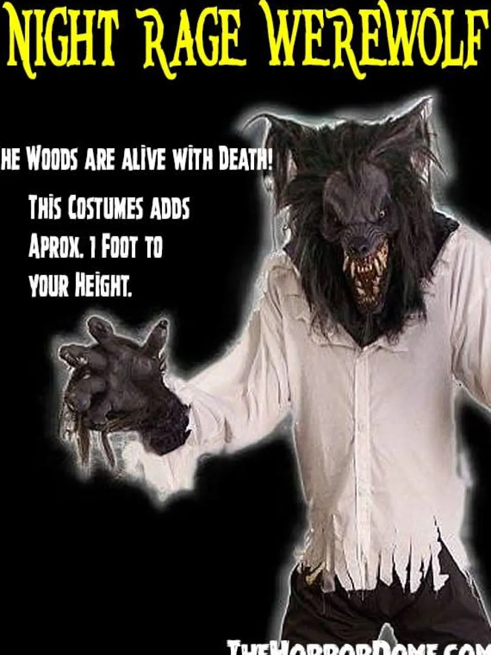 Night Rage HD Studios Werewolf Halloween Costume