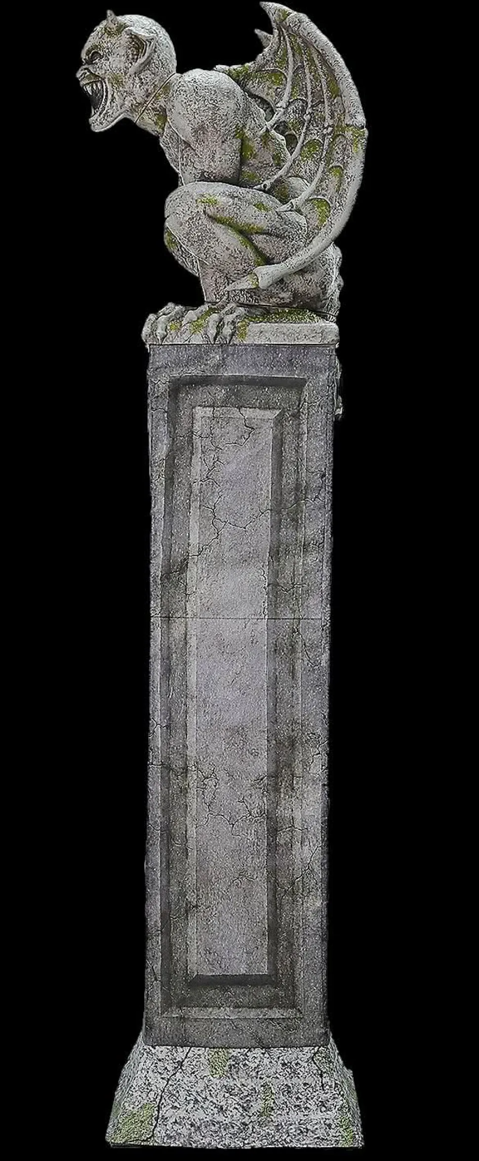 Oversized Gargoyle Pillar Halloween Animatronic