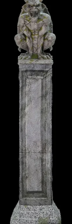 Oversized Gargoyle Pillar Halloween Animatronic