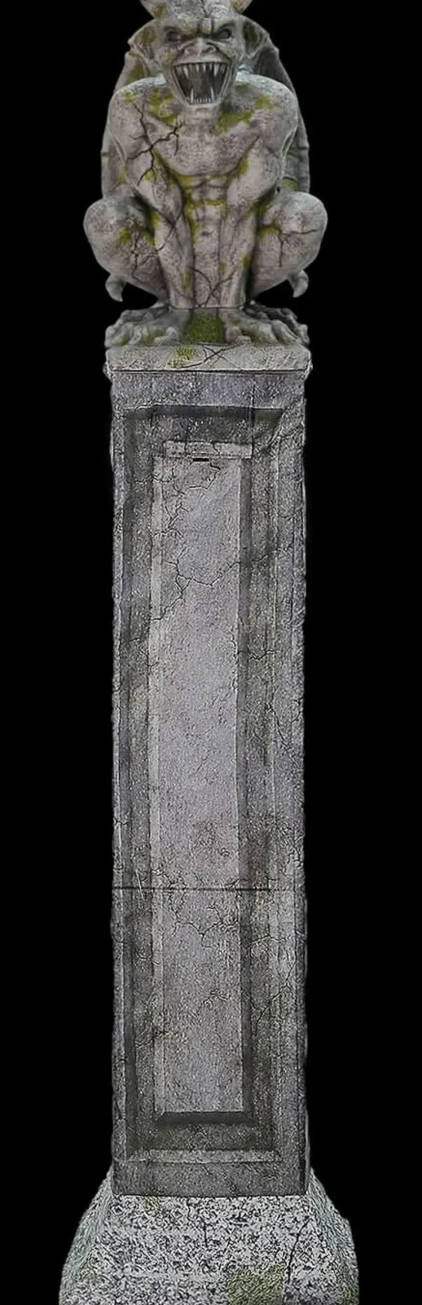 Oversized Gargoyle Pillar Halloween Animatronic