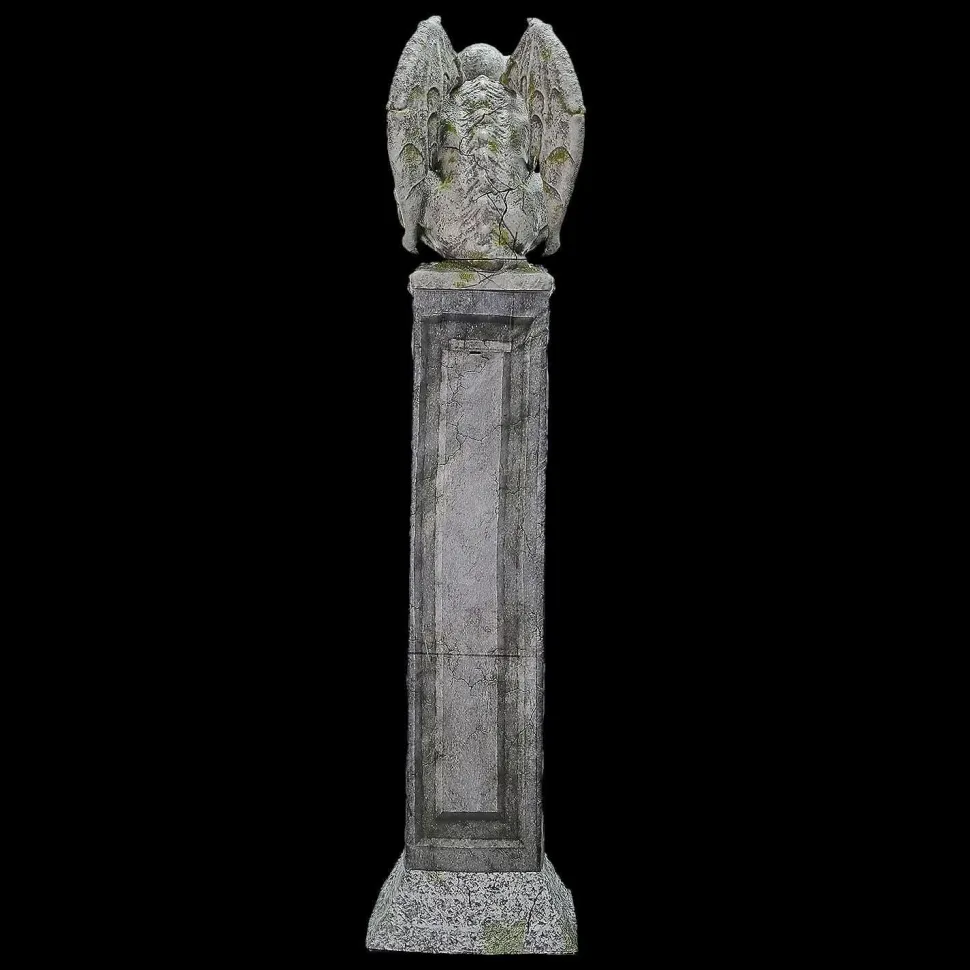 Oversized Gargoyle Pillar Halloween Animatronic