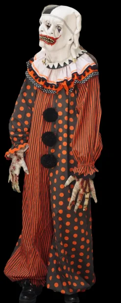 Professional Movie Clown Suit in Orange Costume