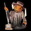 Pumpkin Head Scarecrow Halloween Animatronic Decoration