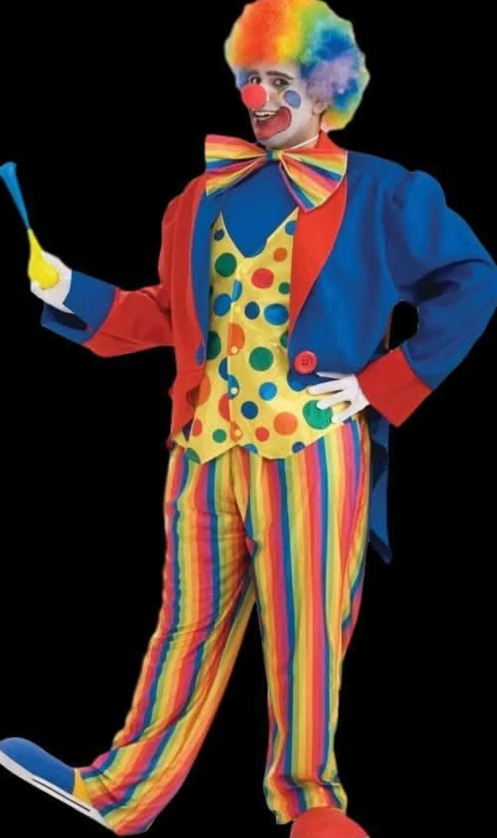 Rainbow Clown Suit - Adult 3XL Costume