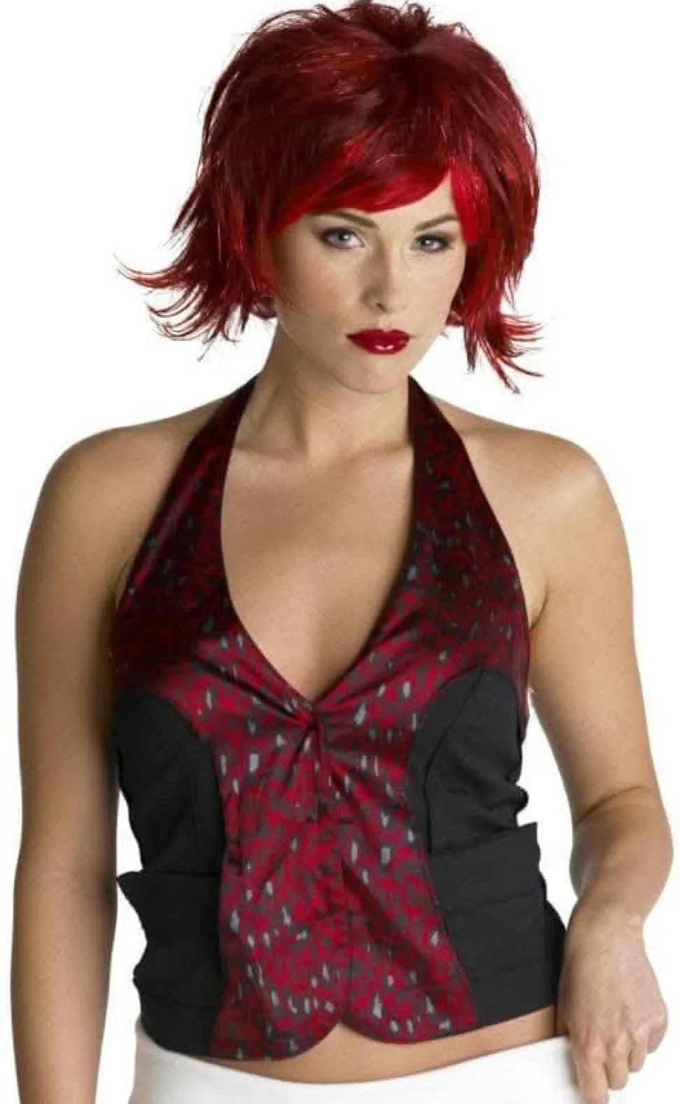 Razor Pixie - Black & Purple Halloween Wig
