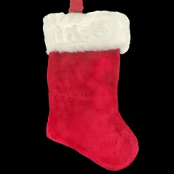 35 Red Plush Stocking" Christmas Decoration