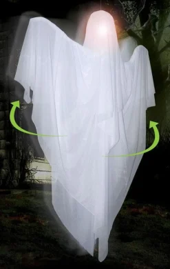 Rotating Ghost Animated Hanging Halloween Decoration