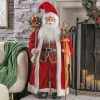 Santa Figure with Bag of Presents & Staff Christmas Decoration