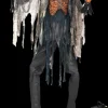 Scorched Scarecrow Halloween Prop with Fog Machine