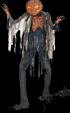 Scorched Scarecrow Halloween Prop with Fog Machine