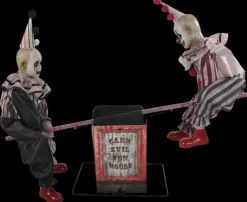 See Saw Clowns Electric Halloween Animated Prop