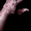 Severed Silicone Arm with Magnetic Thumb Bloody Body Part Halloween Prop