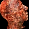 Silicone Crispy Severed Head Gory Halloween Prop