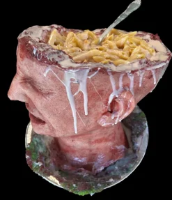 Silicone Head Dish Gory Halloween Prop