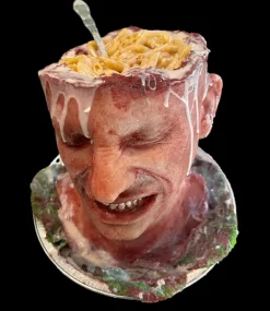 Silicone Head Dish Gory Halloween Prop