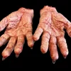 Silicone Pair of Witch Hands Body Parts Halloween Prop