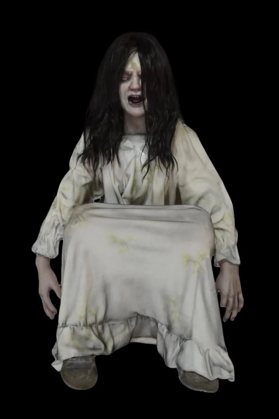 Sitting Ghost Girl Professional Full Body Halloween Prop