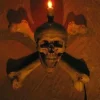 Skull/Femur Bone Wall Sconce Haunted House Lighting