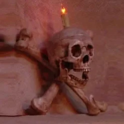 Skull/Femur Bone Wall Sconce Haunted House Lighting