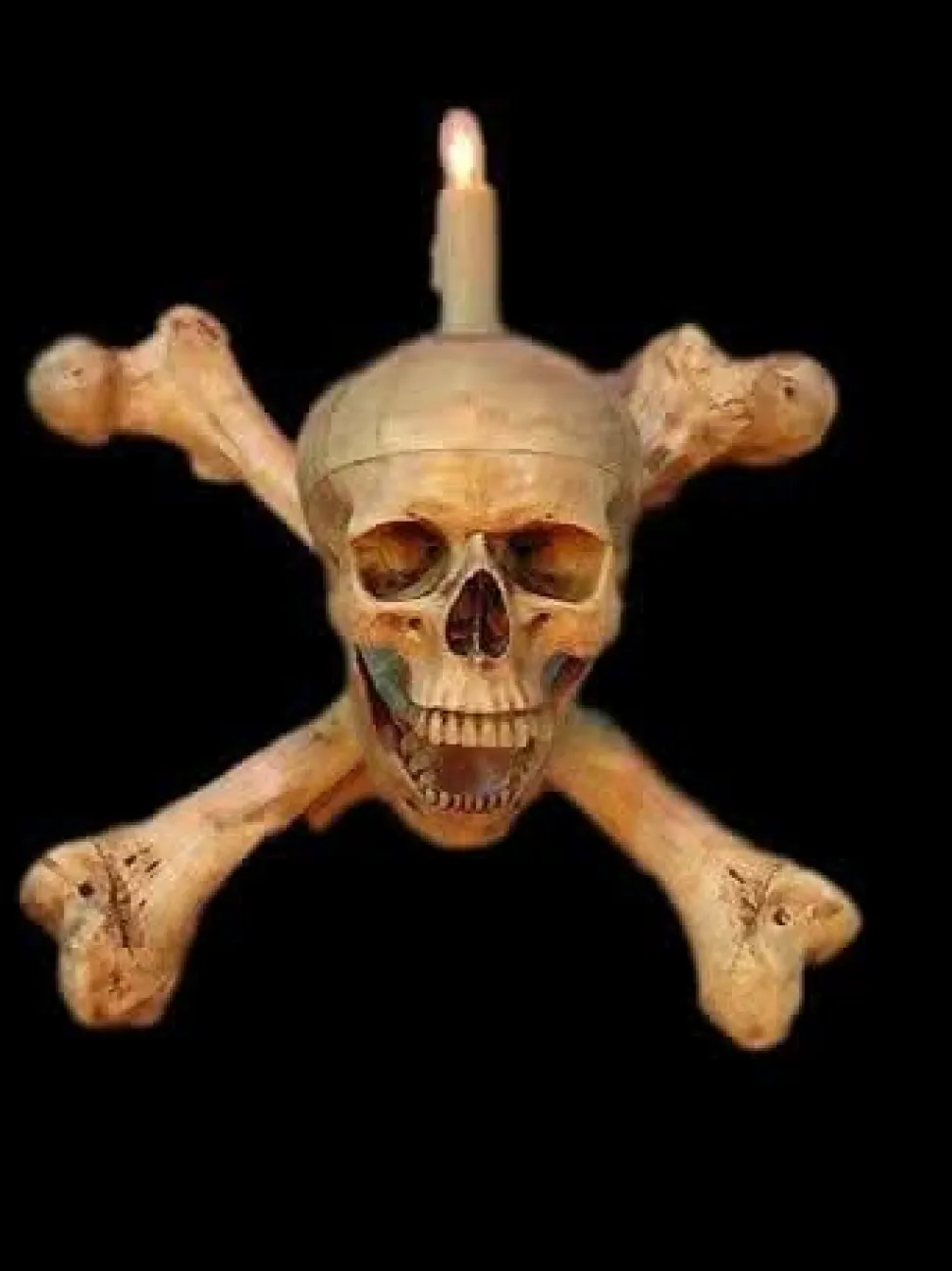 Skull/Femur Bone Wall Sconce Haunted House Lighting