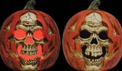 Skull Pumpkin Halloween Decoration