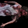 Smashed Meredith Body Gory Halloween Prop