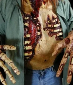Spare Ribs Latex Chest Plate Halloween Costume Accessory