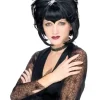 Spiderella Black Bouffant Halloween Wig