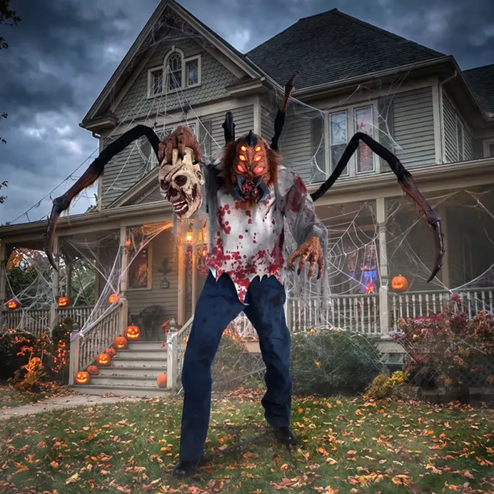 Spider Monster Dr. Fangor Halloween Animatronic Decoration