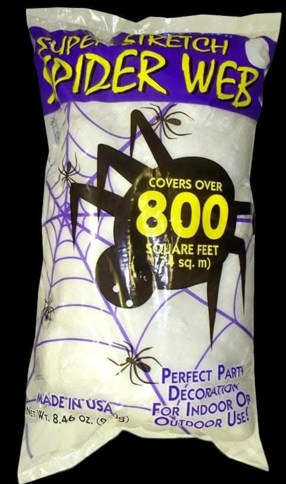 Spider Web Bag - 8.4oz Haunted House Decoration