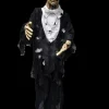 Standing Old Zombie with Light Up Eyes Halloween Prop