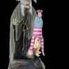 Stew Brewing Witch with Kid and Fog" Halloween Animatronic Decoration