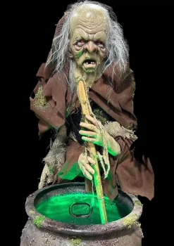 Stirring Witch Animatronic" Professional Halloween Animatronic