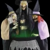 Stitchwick Sisters Halloween Animatronic Decoration