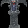 Stone Gargoyle with Sound and Lights Halloween Decoration