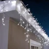Strands of Magic™ Tangle-Free Cool White LED Light Icicle String Christmas Outdoor Yard Decoration