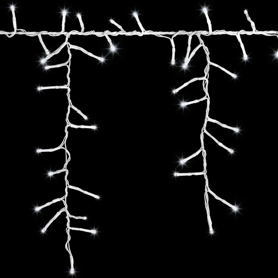 Strands of Magic™ Tangle-Free Cool White LED Light Icicle String Christmas Outdoor Yard Decoration