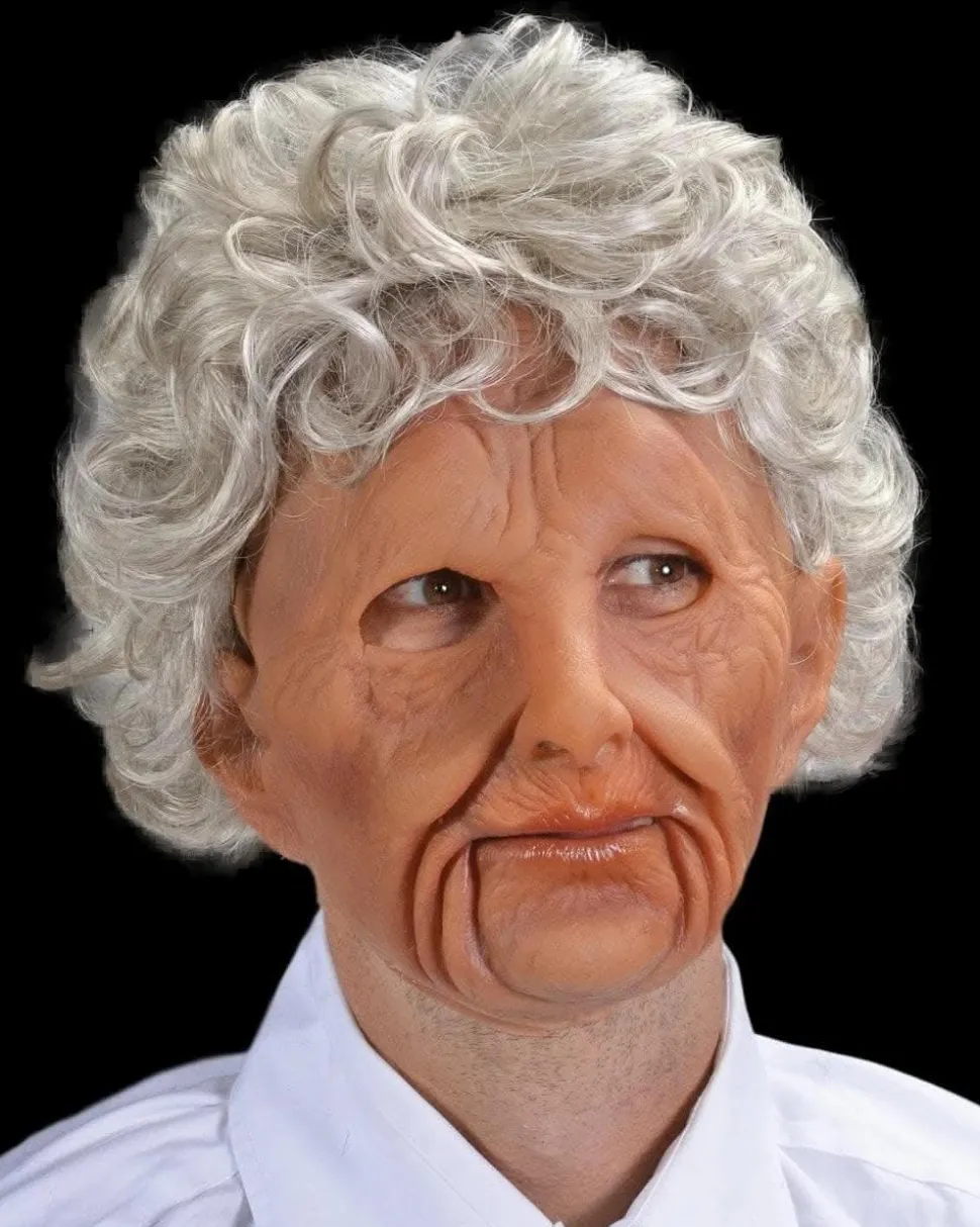 Supersoft Old Woman Moving Mouth Mask