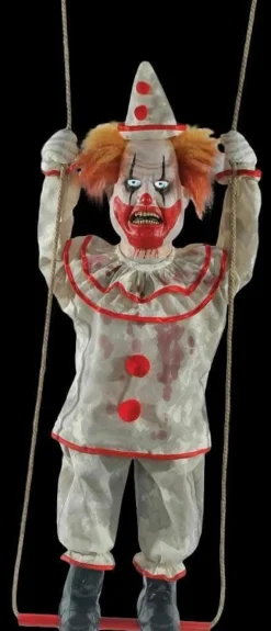 Swinging Clown Doll Halloween Animatronic Decoration