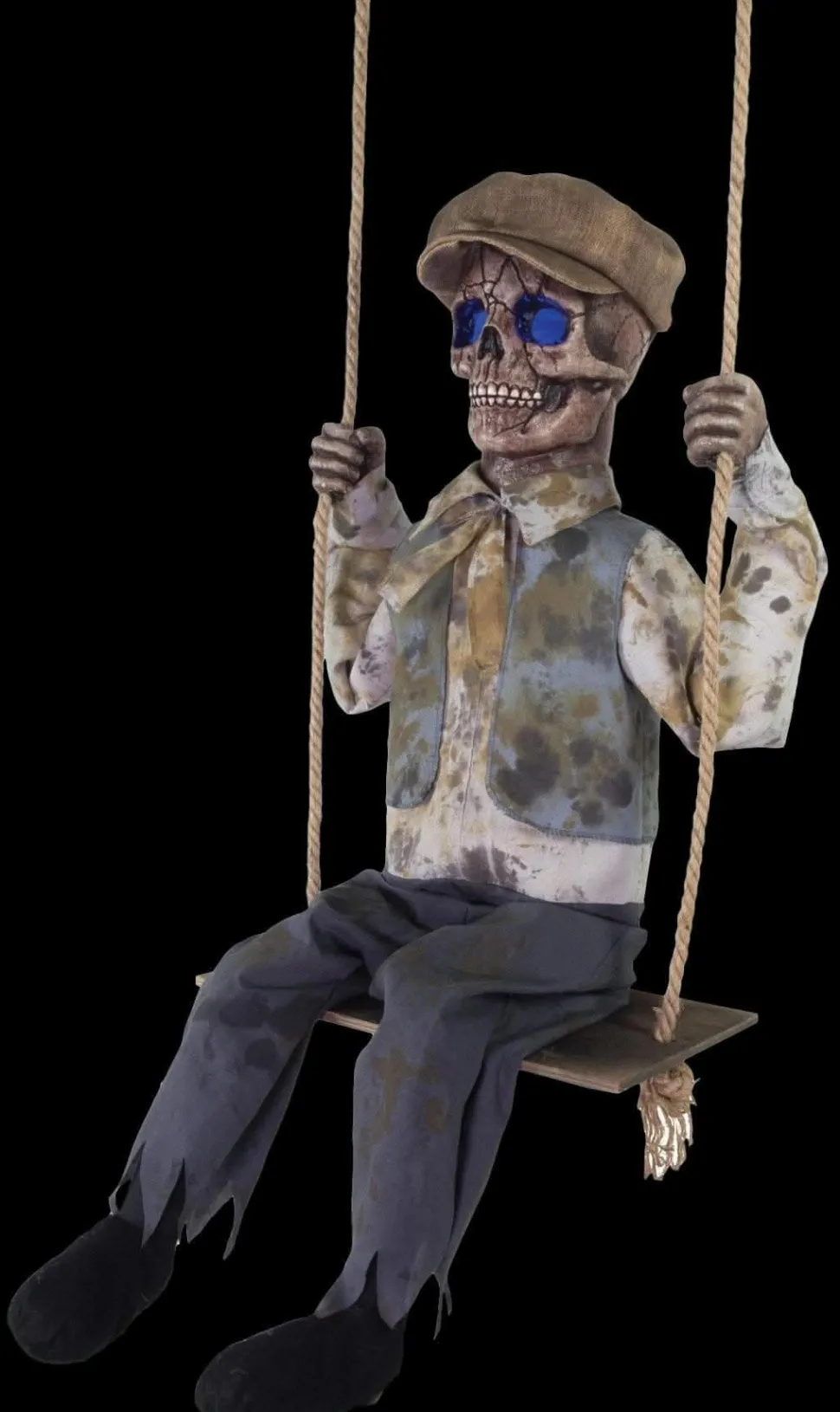 Swinging Skeletal Boy Halloween Animatronic Decoration