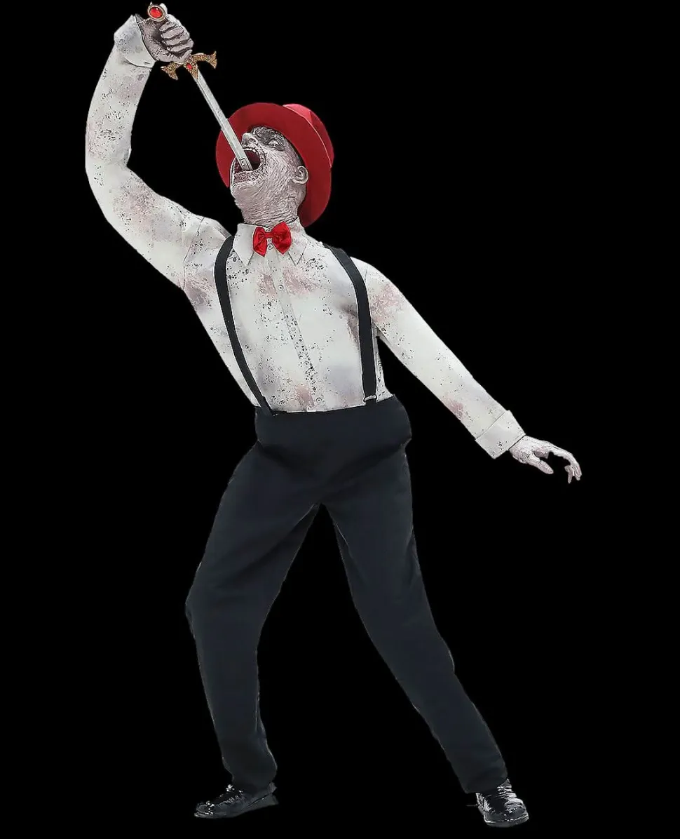 Sword Swallower Halloween Animatronic Decoration