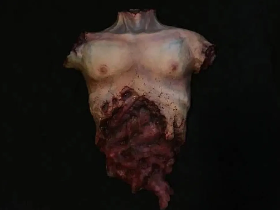 Torso Prop Flat Black Halloween Prop